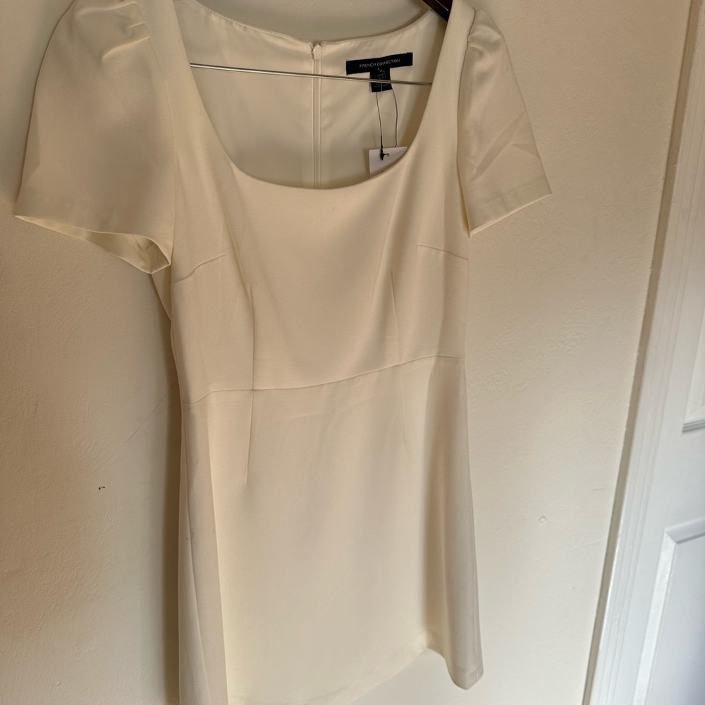 French connection short white dress